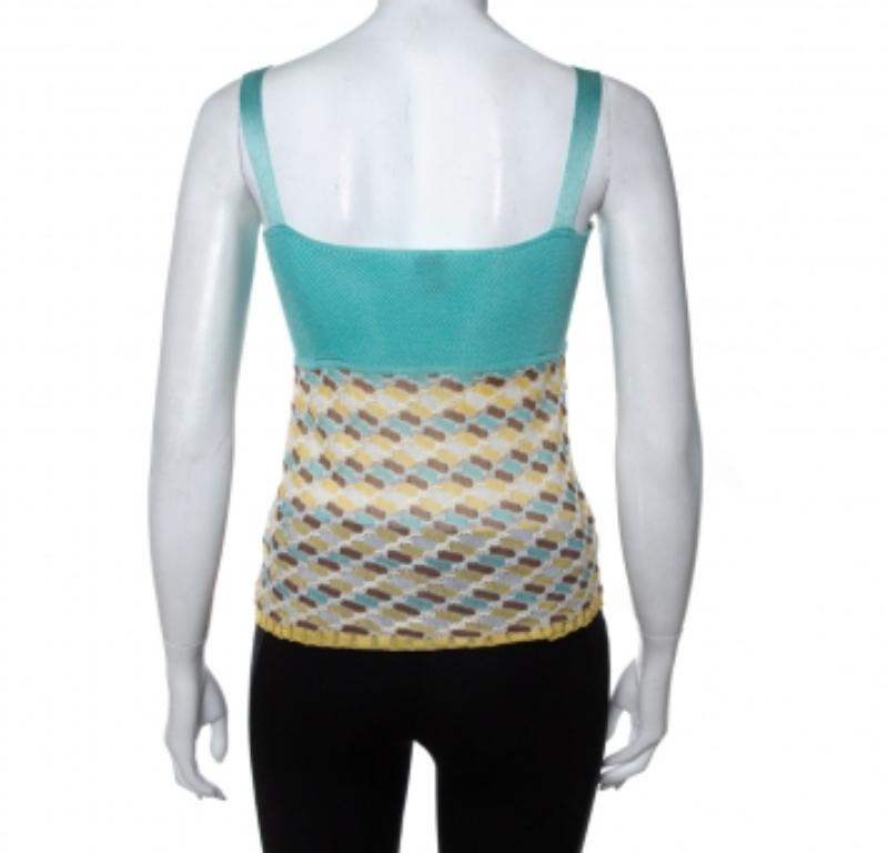 Gray M Missoni Multicolor Knit Top M For Sale