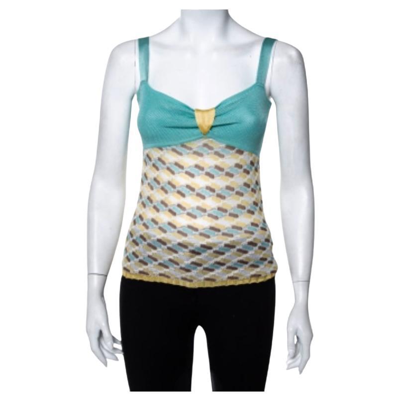 M Missoni Multicolor Knit Top M For Sale
