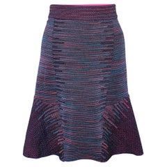 M Missoni Multicolor Lurex Knit Mini Skirt L