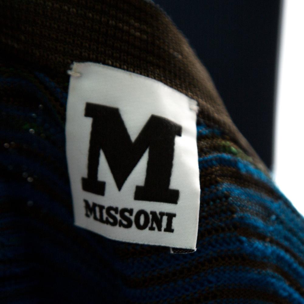 M Missoni Multicolor Patterned Knit Oversized Cardigan M 1