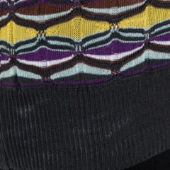 M Missoni Multicolor Patterned Knit Tank Top and Cardigan Set L