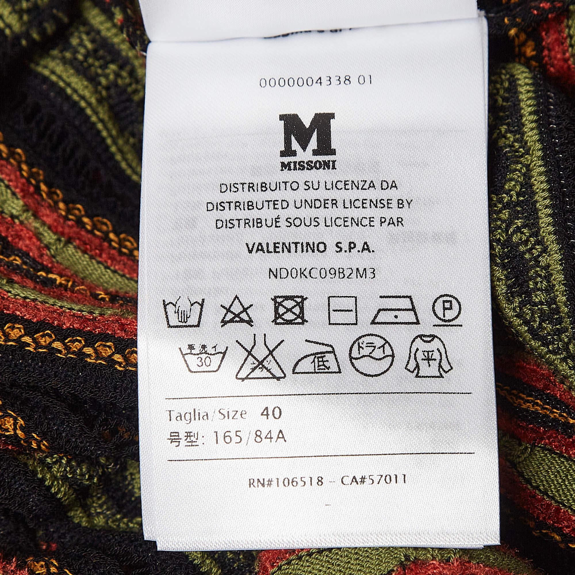 Donna M Missoni Top in maglia a fantasia multicolore S.I.M. in vendita