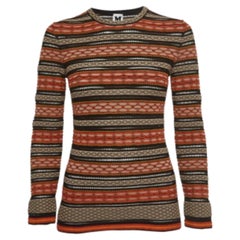 M Missoni Mehrfarbig gemustertes Strickoberteil S