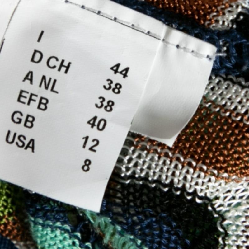 M Missoni Top en maille perforée multicolore M Bon état - En vente à Dubai, Al Qouz 2