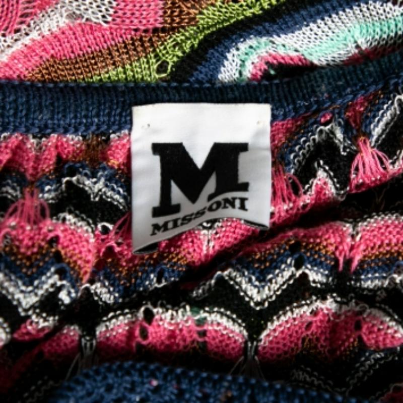 M Missoni Top en maille perforée multicolore M Pour femmes en vente