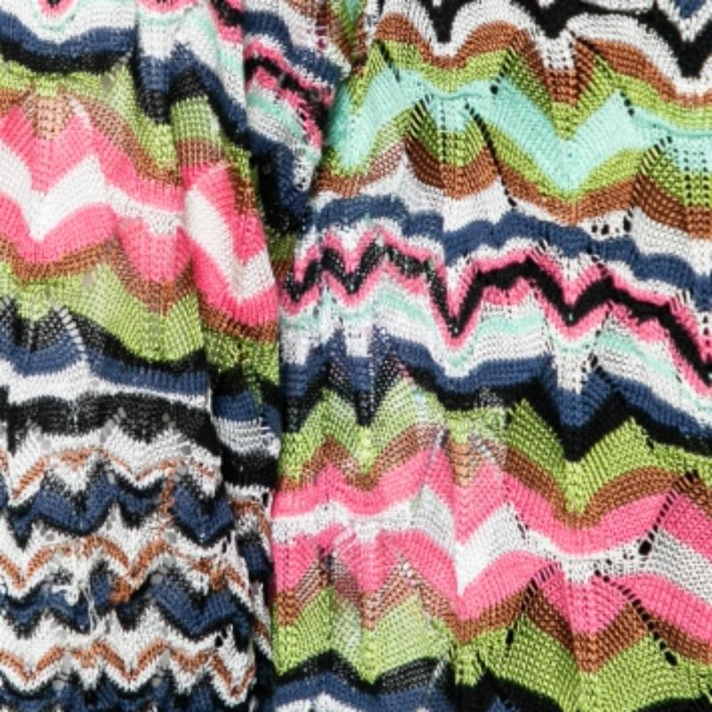 M Missoni Top en maille perforée multicolore M en vente 1