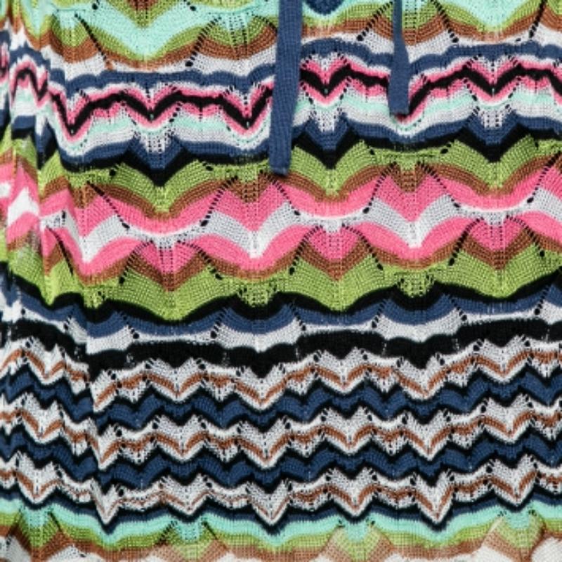 M Missoni Top en maille perforée multicolore M en vente 2