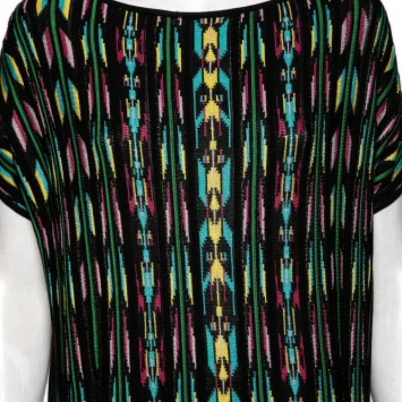 M Missoni Top en maille à motifs perforés multicolores S Bon état - En vente à Dubai, Al Qouz 2
