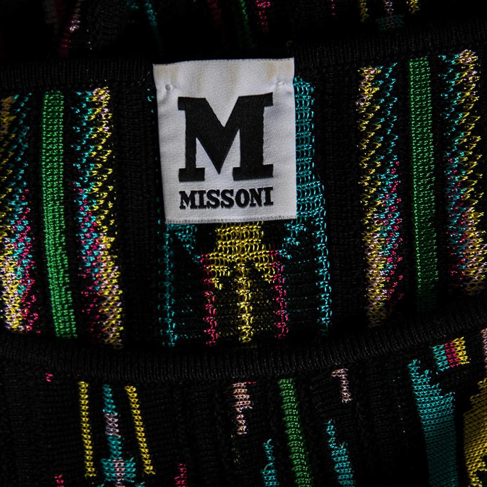 Women's M Missoni Multicolor Perforated Pattern Knit Top S