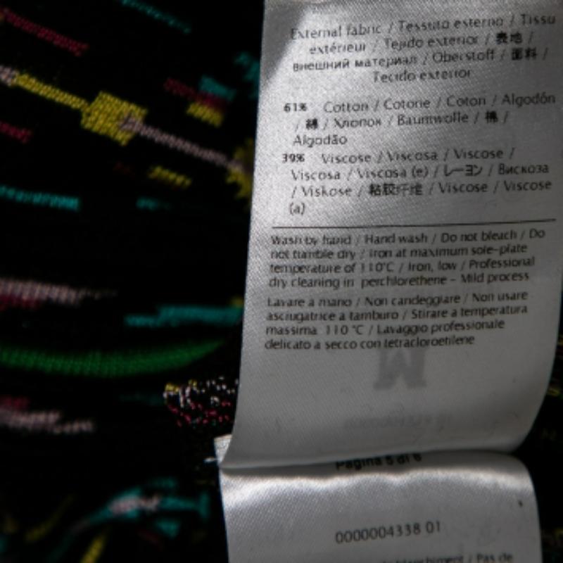 M Missoni Top en maille à motifs perforés multicolores S Pour femmes en vente