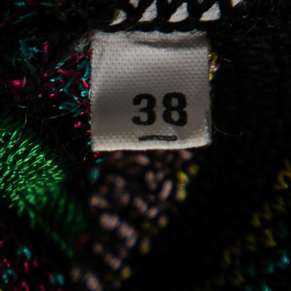 M Missoni Multicolor Perforated Pattern Knit Top S 1