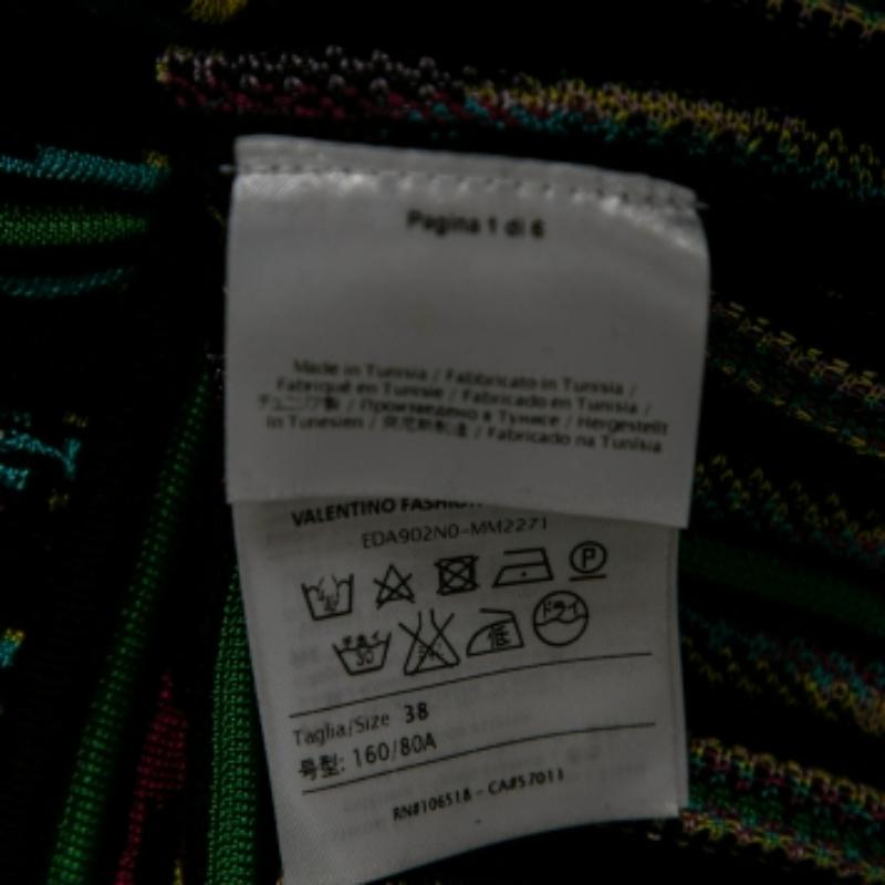 M Missoni Top en maille à motifs perforés multicolores S en vente 1