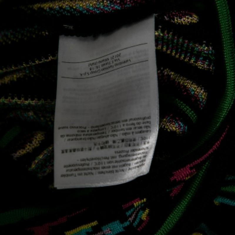 M Missoni Top en maille à motifs perforés multicolores S en vente 2
