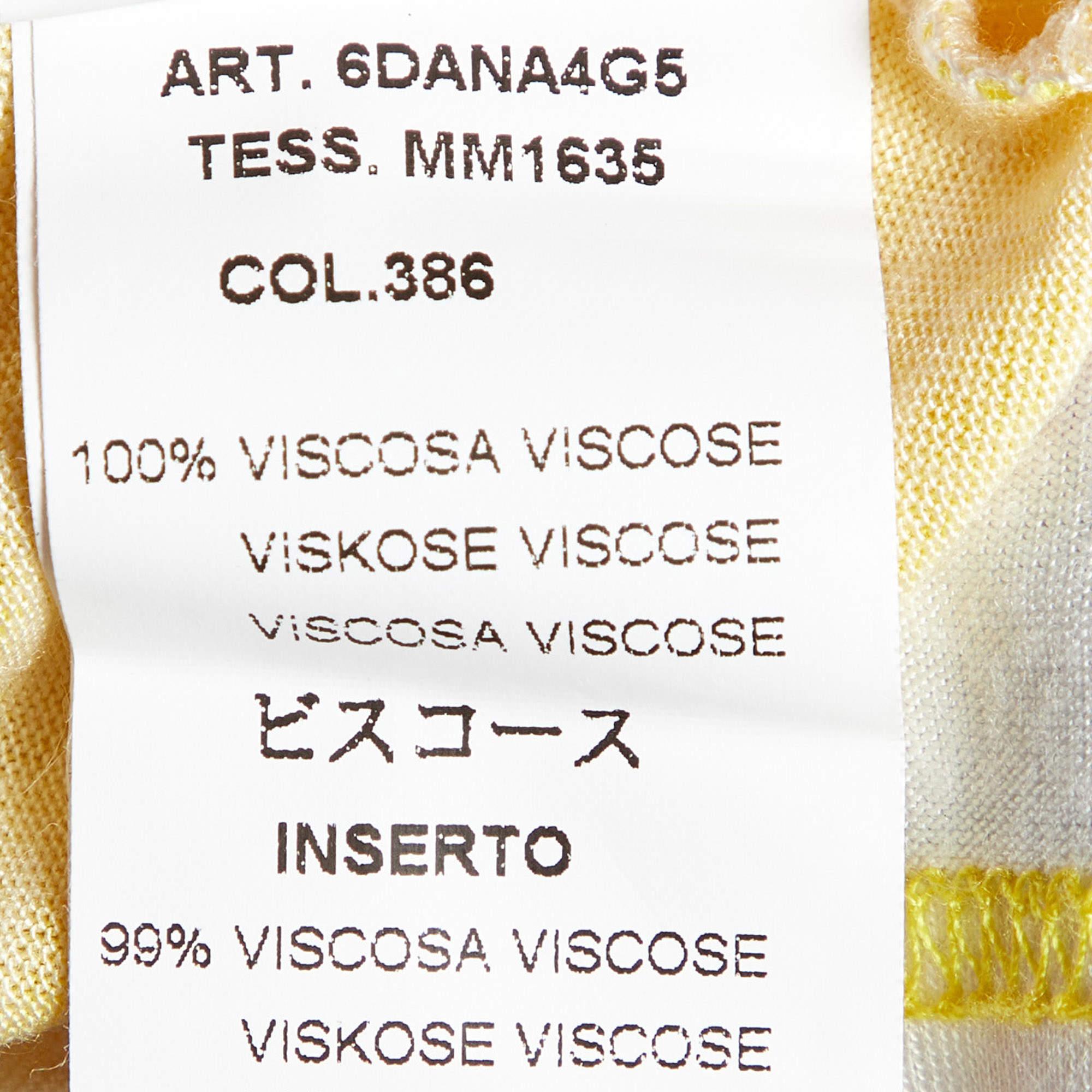 M Missoni Multicolor Printed  Jersey Short Dress M For Sale 2
