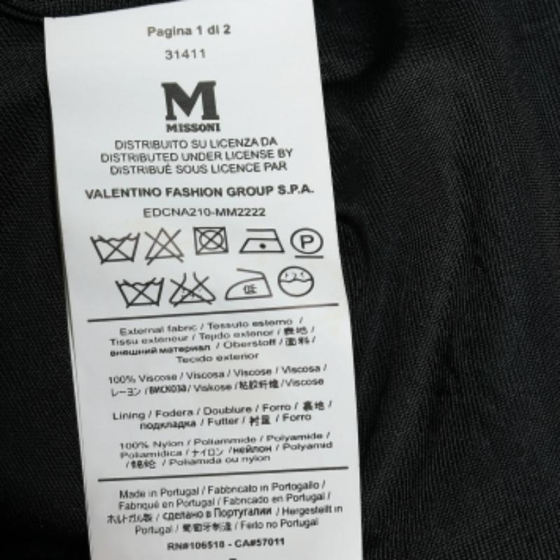 De las mujeres M Missoni Vestido midi sin mangas de punto estampado multicolor M en venta