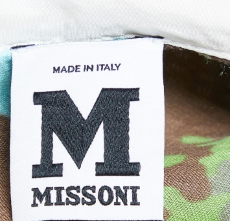 M Missoni Top in ramiè e seta stampata multicolor M In condizioni buone in vendita a Dubai, Al Qouz 2