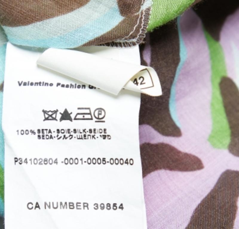 Donna M Missoni Top in ramiè e seta stampata multicolor M in vendita