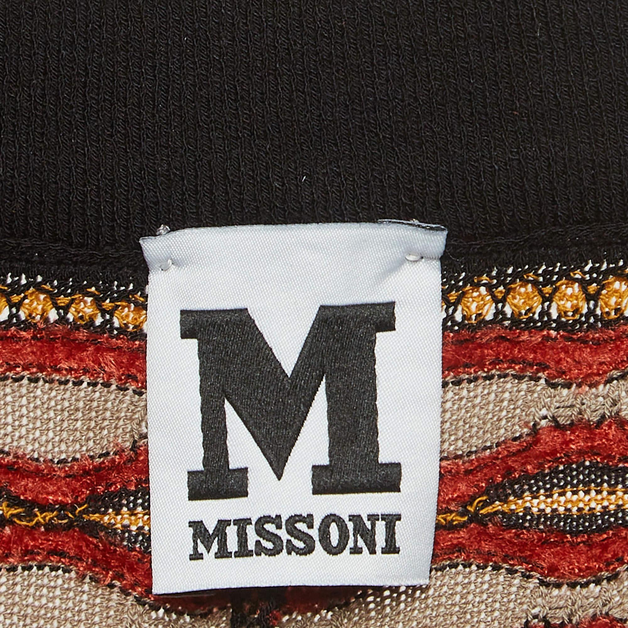 M Missoni Leggings in maglia a righe multicolore M. I. In condizioni Nuovo in vendita a Dubai, Al Qouz 2