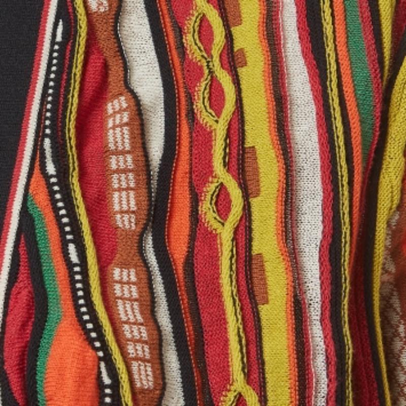 M Missoni Cardigan aperto a righe multicolore S.I.M. In condizioni buone in vendita a Dubai, Al Qouz 2
