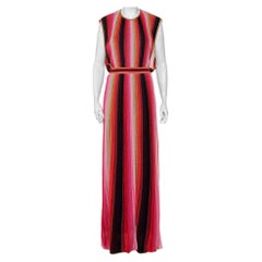 M Missoni Multicolor Striped Lurex Knit Maxi Dress L