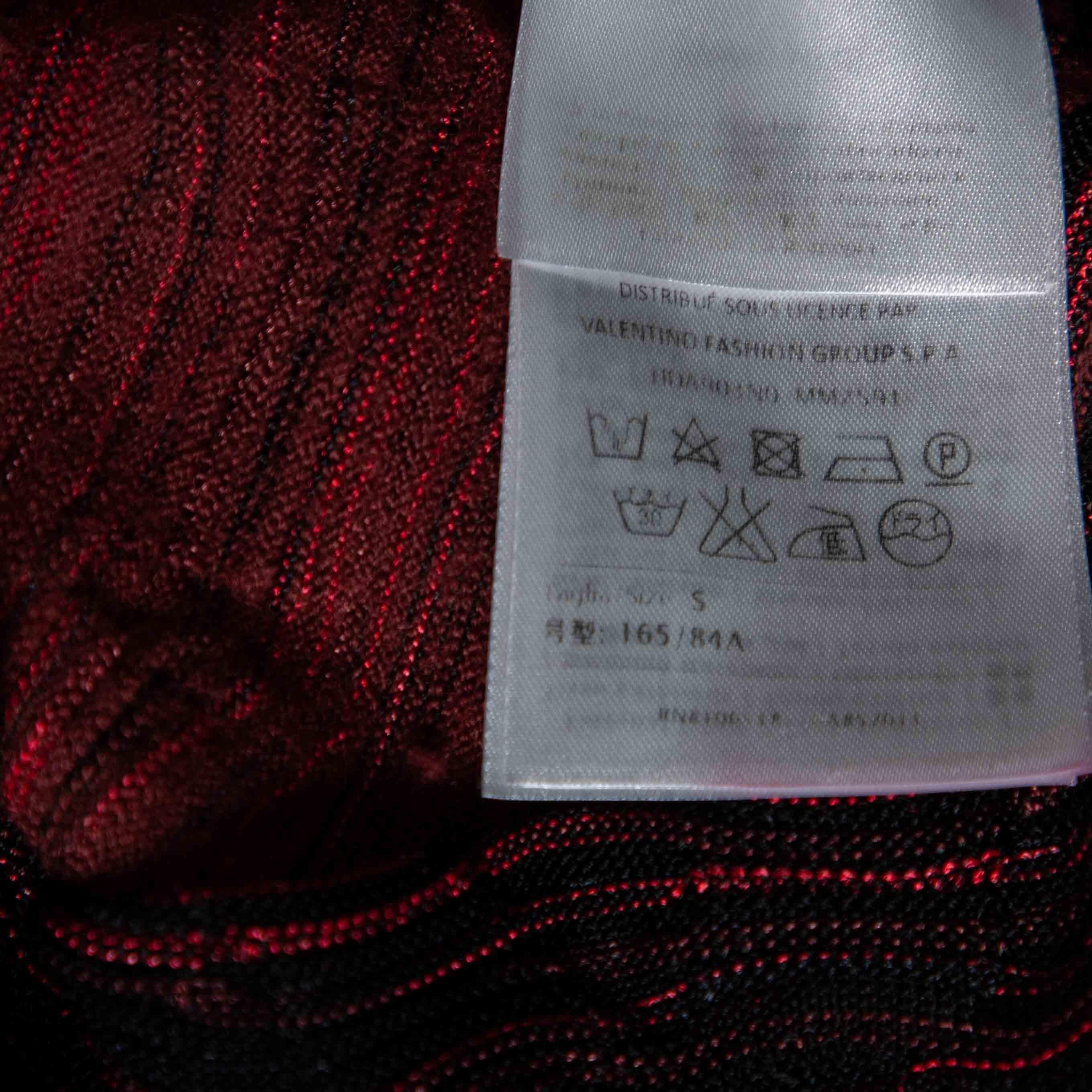 M Missoni Multicolor Wave Pattern Knit Oversized Top S 2