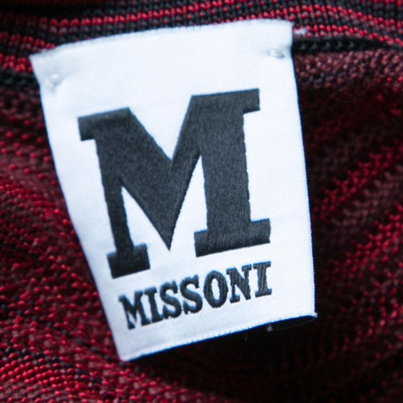 M Missoni Multicolor Wave Pattern Knit Oversized Top S 2