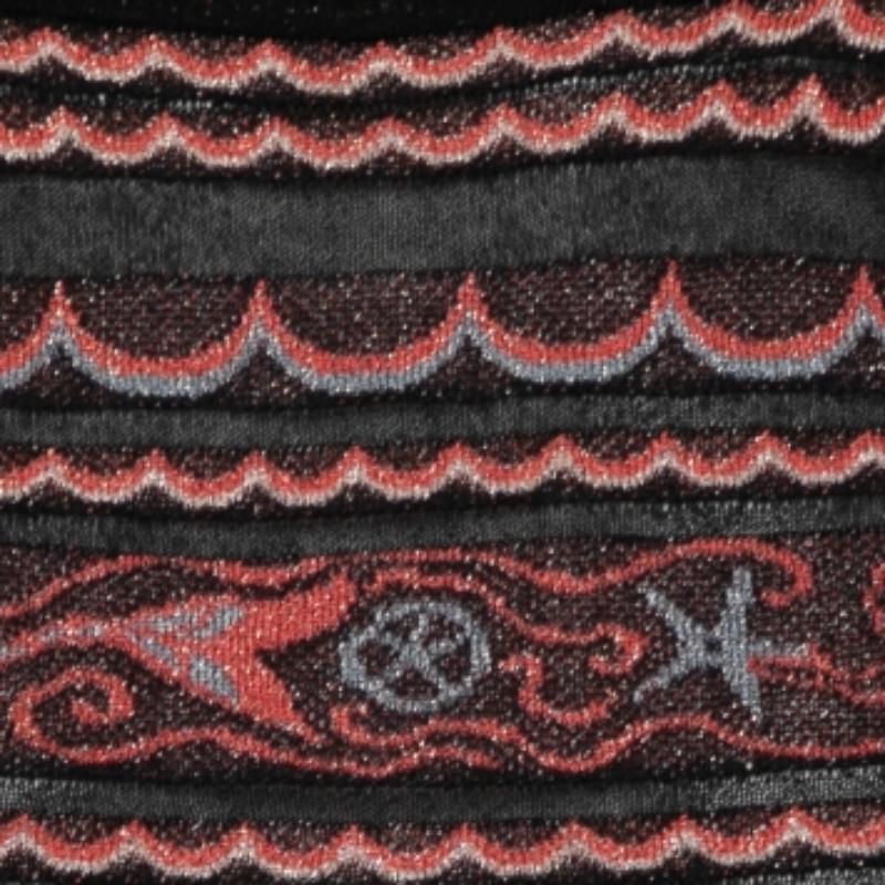 M Missoni Mehrfarbig Wave gemustertes Lurex-Strickoberteil S im Angebot 5