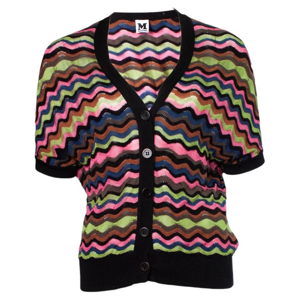 M Missoni, multicolour short sleeve cardigan