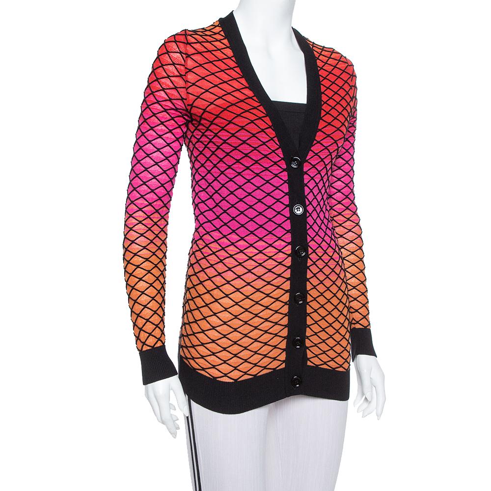 pink ombre cardigan