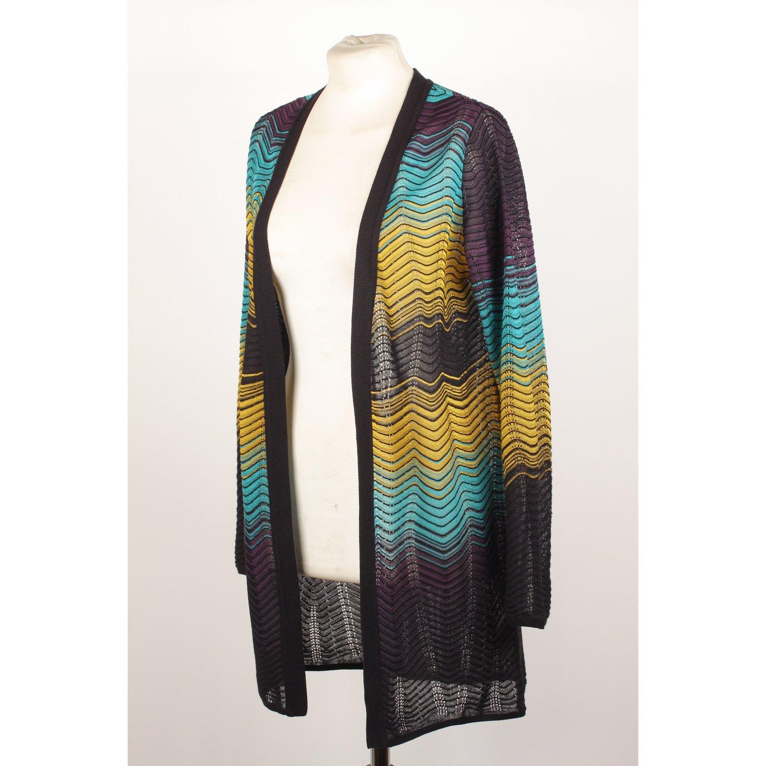 Women's M Missoni Open Front Cardigan Size 40