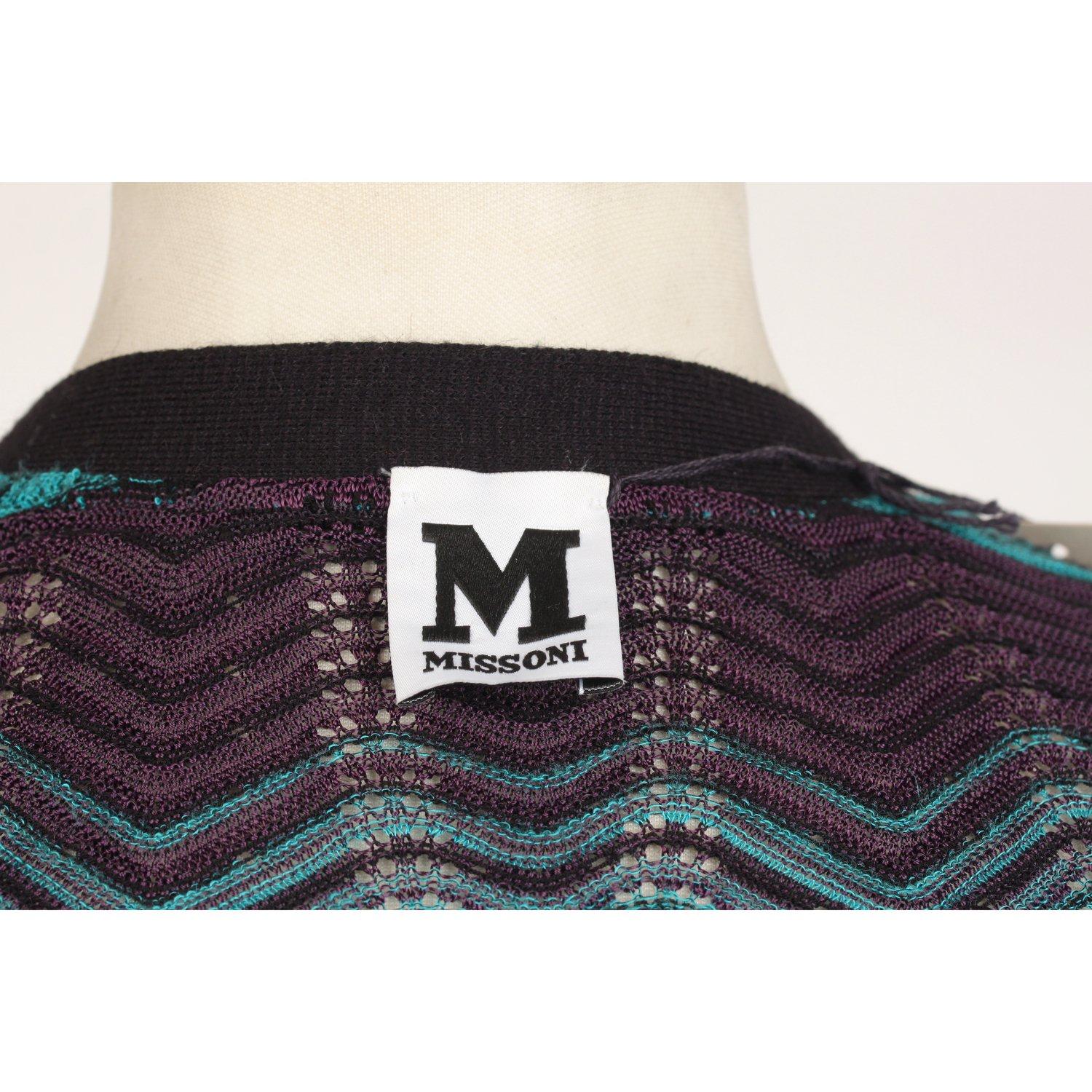 M Missoni Open Front Cardigan Size 40 3
