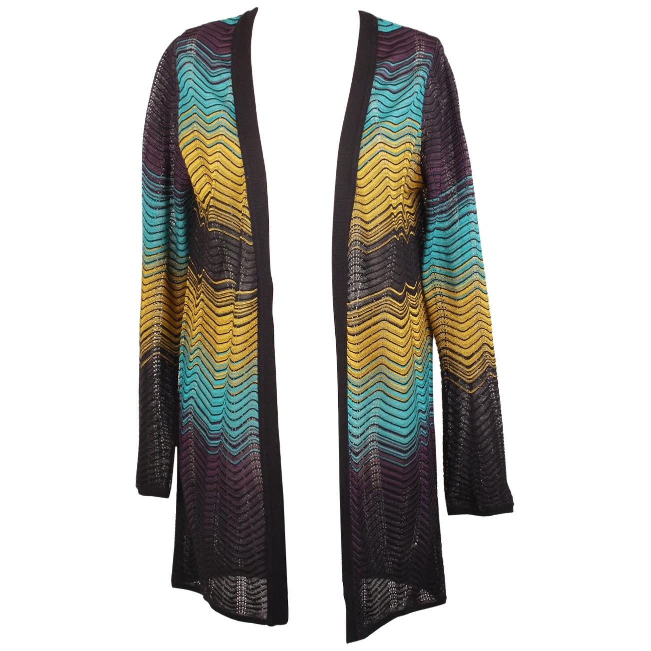 M Missoni Open Front Cardigan Size 40