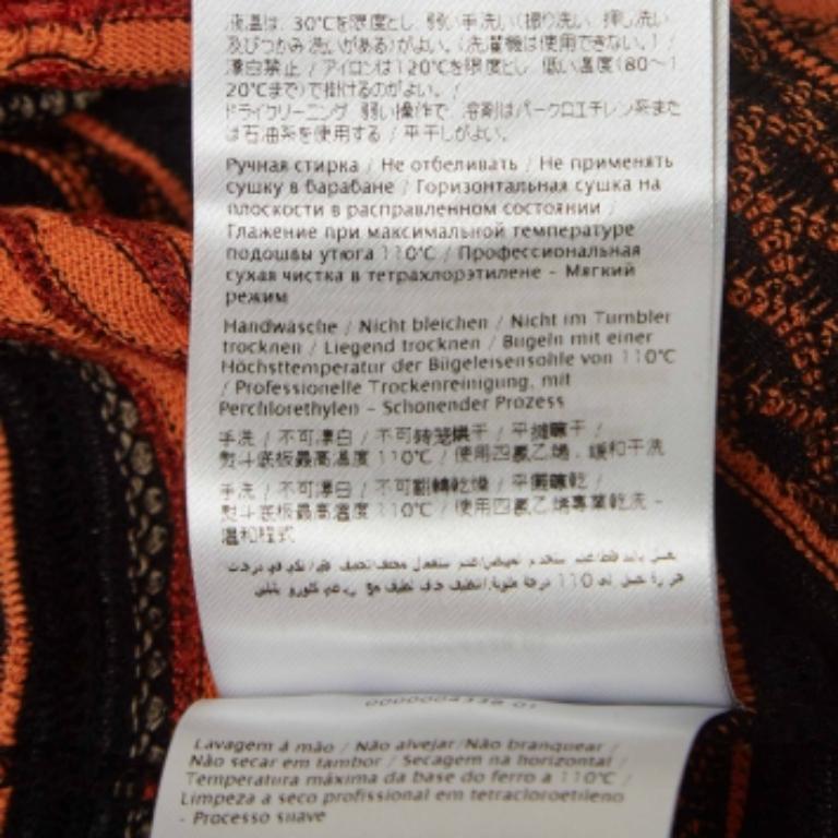 De las mujeres M Missoni Top de punto estampado naranja S