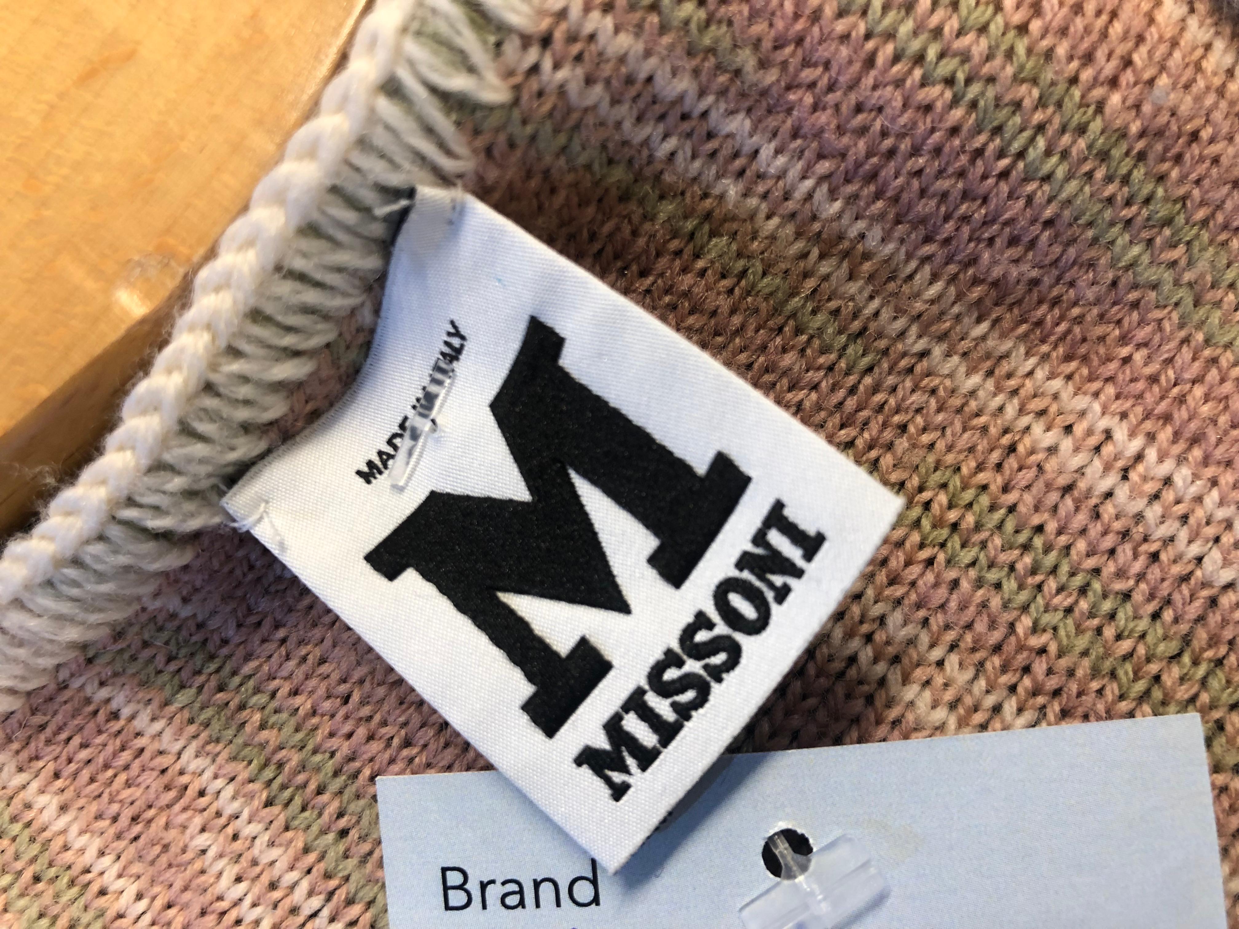 M Missoni Übergroß gestreifter Mantel in Übergröße Größe L im Angebot 2