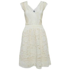 M Missoni Patterned Lurex Knit Sleeveless Short Dress M