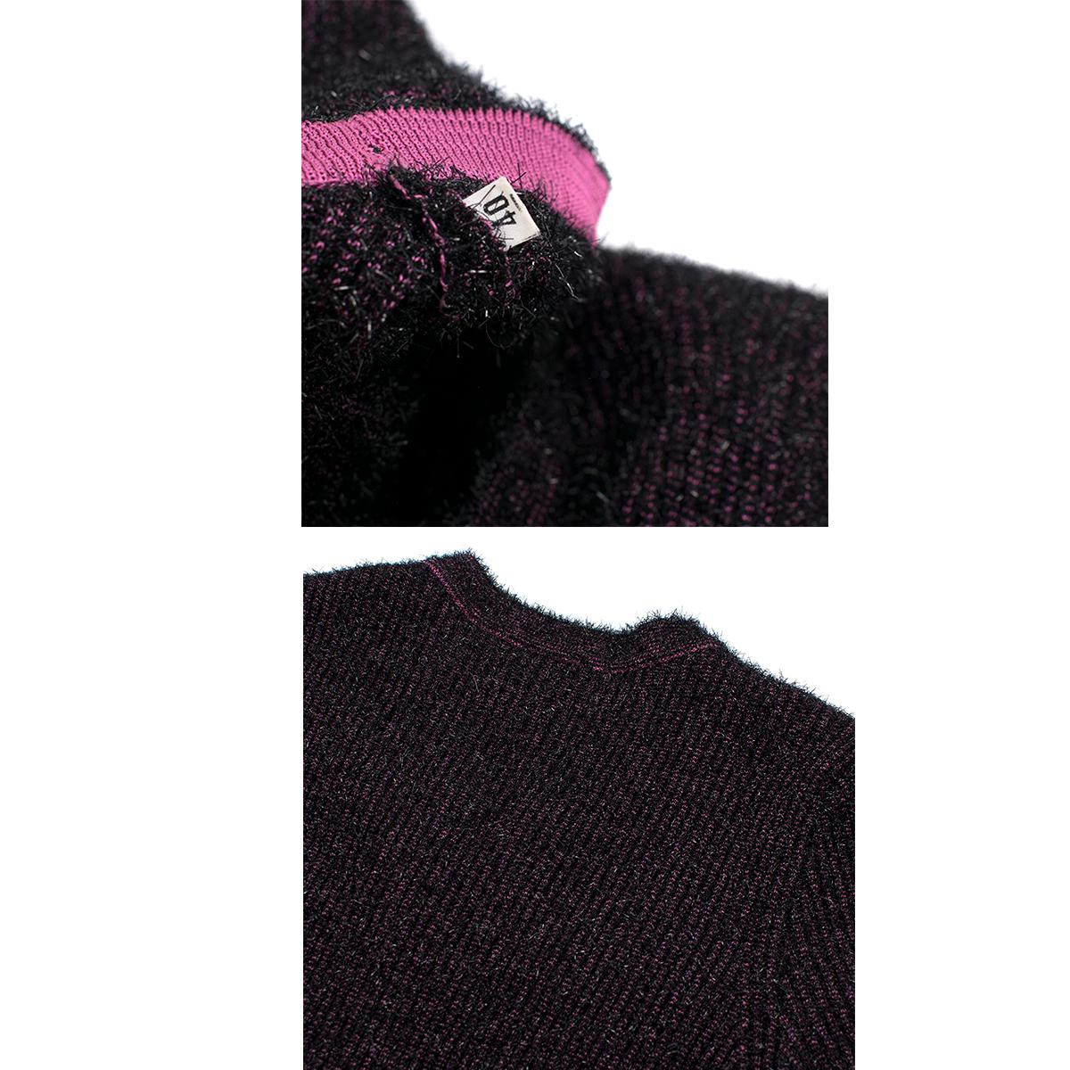 M Missoni Pink Tinsel-effect Knit Mini Dress - Size US 4 For Sale 3