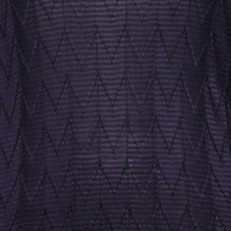 De las mujeres M Missoni Top de punto de lana con estampado de galones morado M en venta