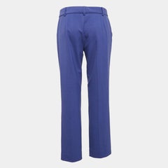 M Missoni Purple Gabardine Straight Leg Trousers L