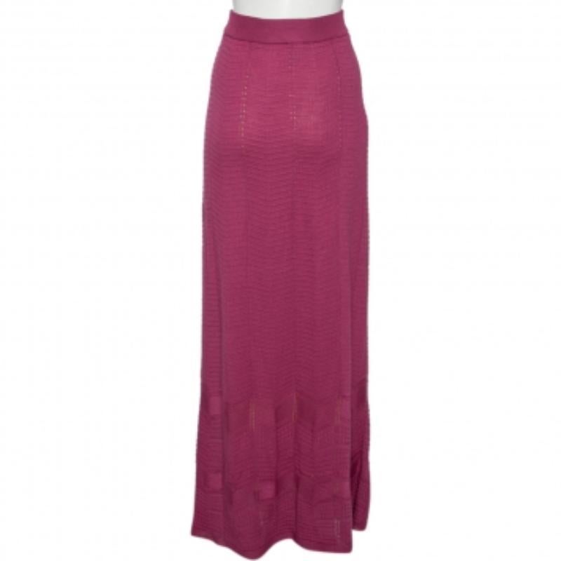 M Missoni Maxifalda de punto morada M Púrpura en venta