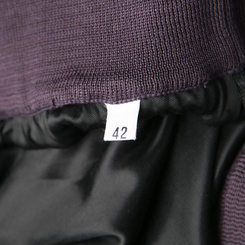 M Missoni Purple Patterned Knit Maxi Skirt M For Sale 2
