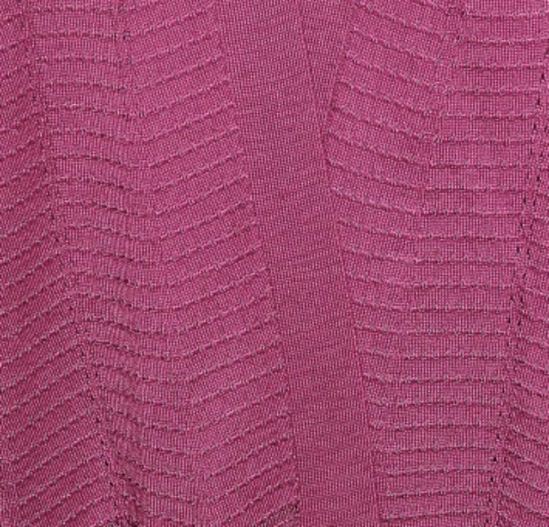 M Missoni Cardigan ouvert en tricot à motifs violet XL Bon état à Dubai, Al Qouz 2