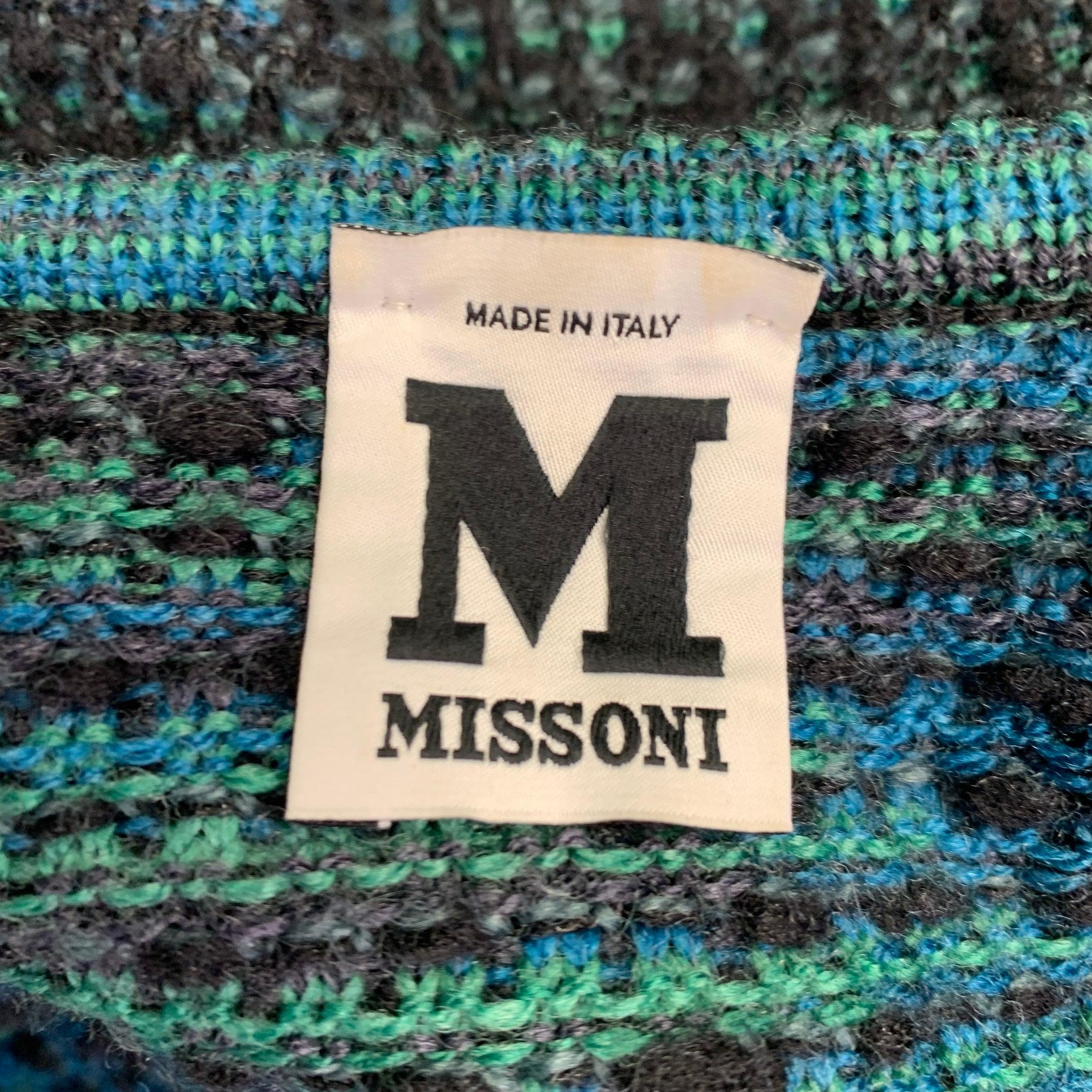 De las mujeres M MISSONI Abrigo abierto de punto de lana verde marengo talla 12 en venta