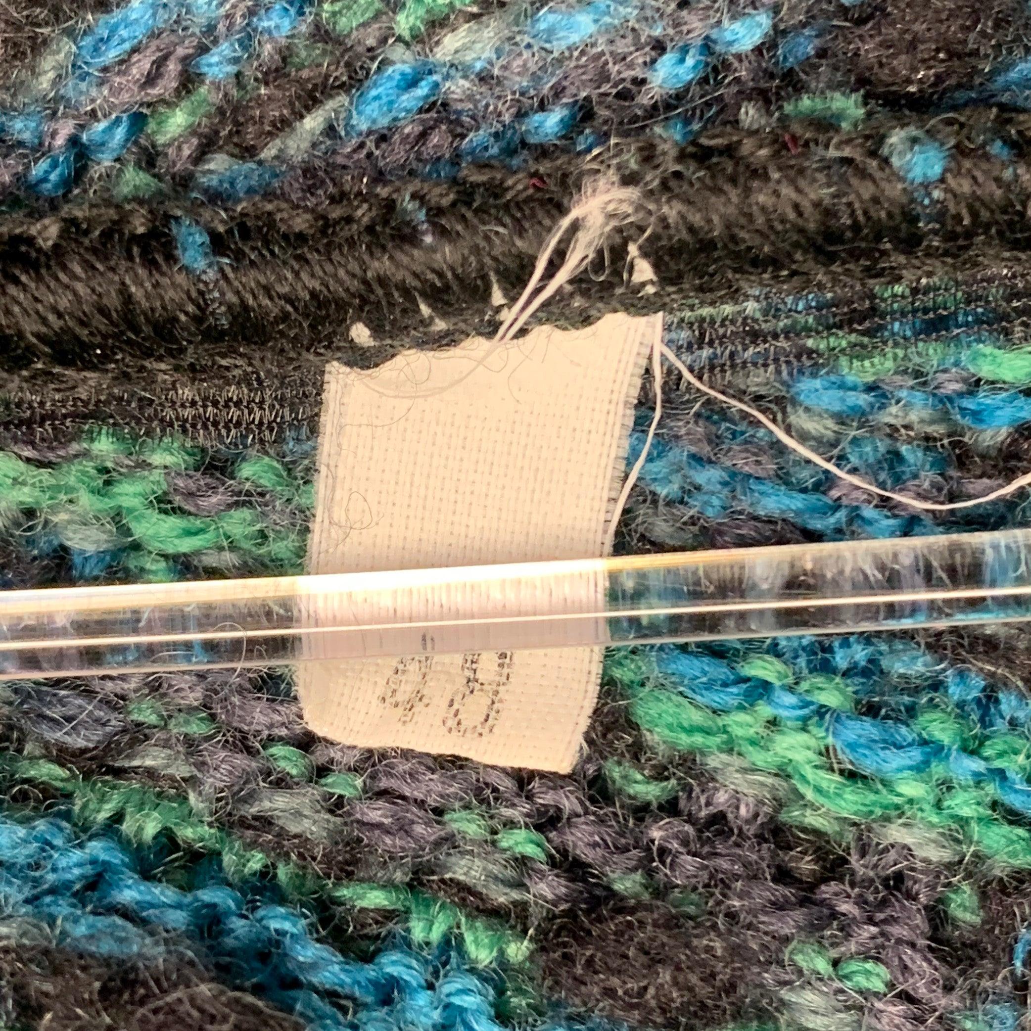 M MISSONI Abrigo abierto de punto de lana verde marengo talla 12 en venta 1