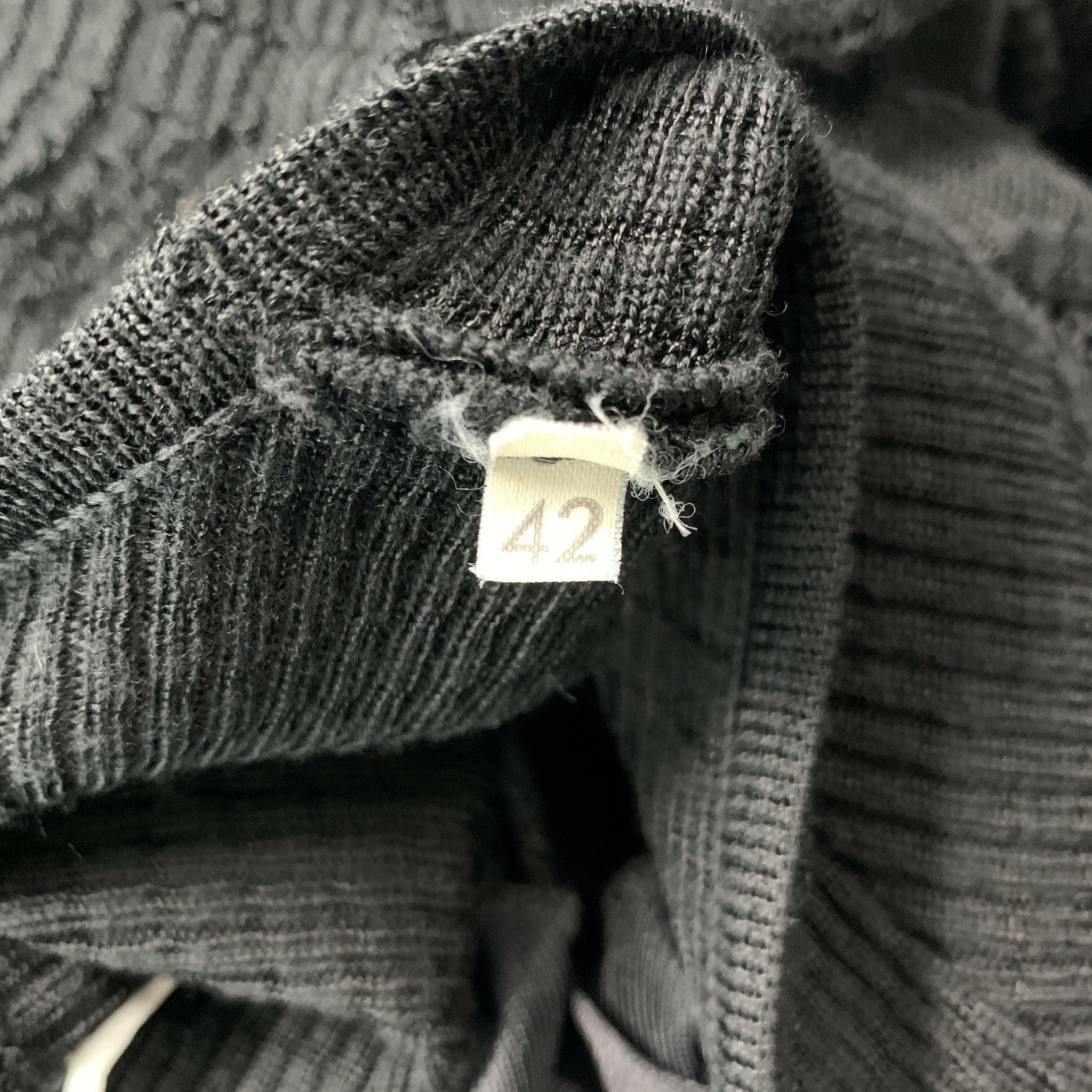 Women's M MISSONI Size 6 Black Knit A-Line Dress For Sale