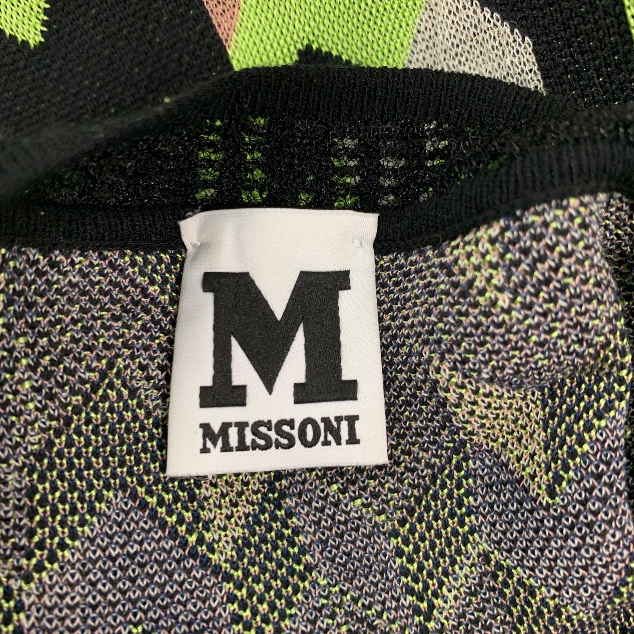 Men's M MISSONI Size M Multi-Color Geometric Knitted Scoop Neck Dress