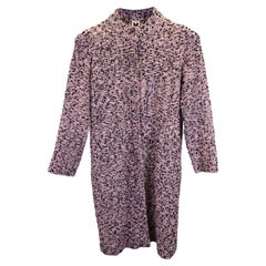 M Missoni Tweed Coat in Pink Wool