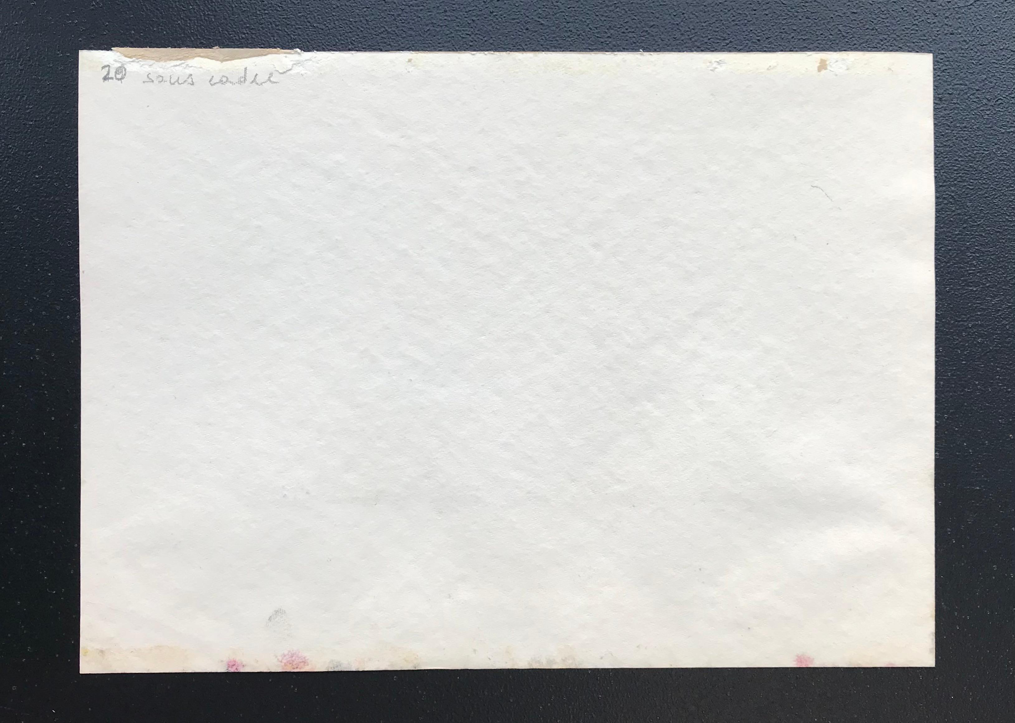 Gandria di Moser - Acquerello su carta 17x24 cm in vendita 2