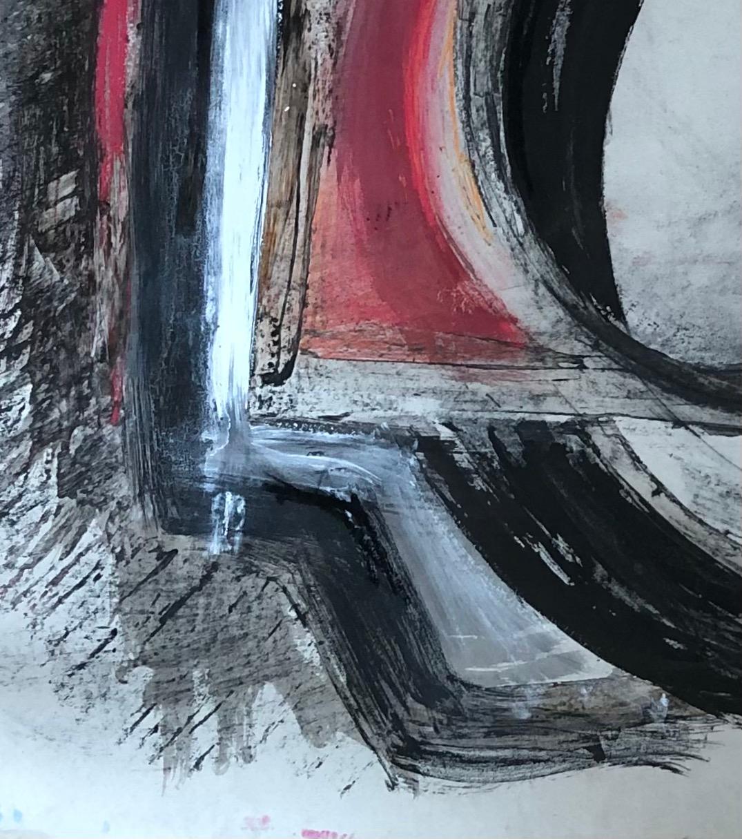 Astrazione geometrica - Abstract Painting Grigio di M. Mozer