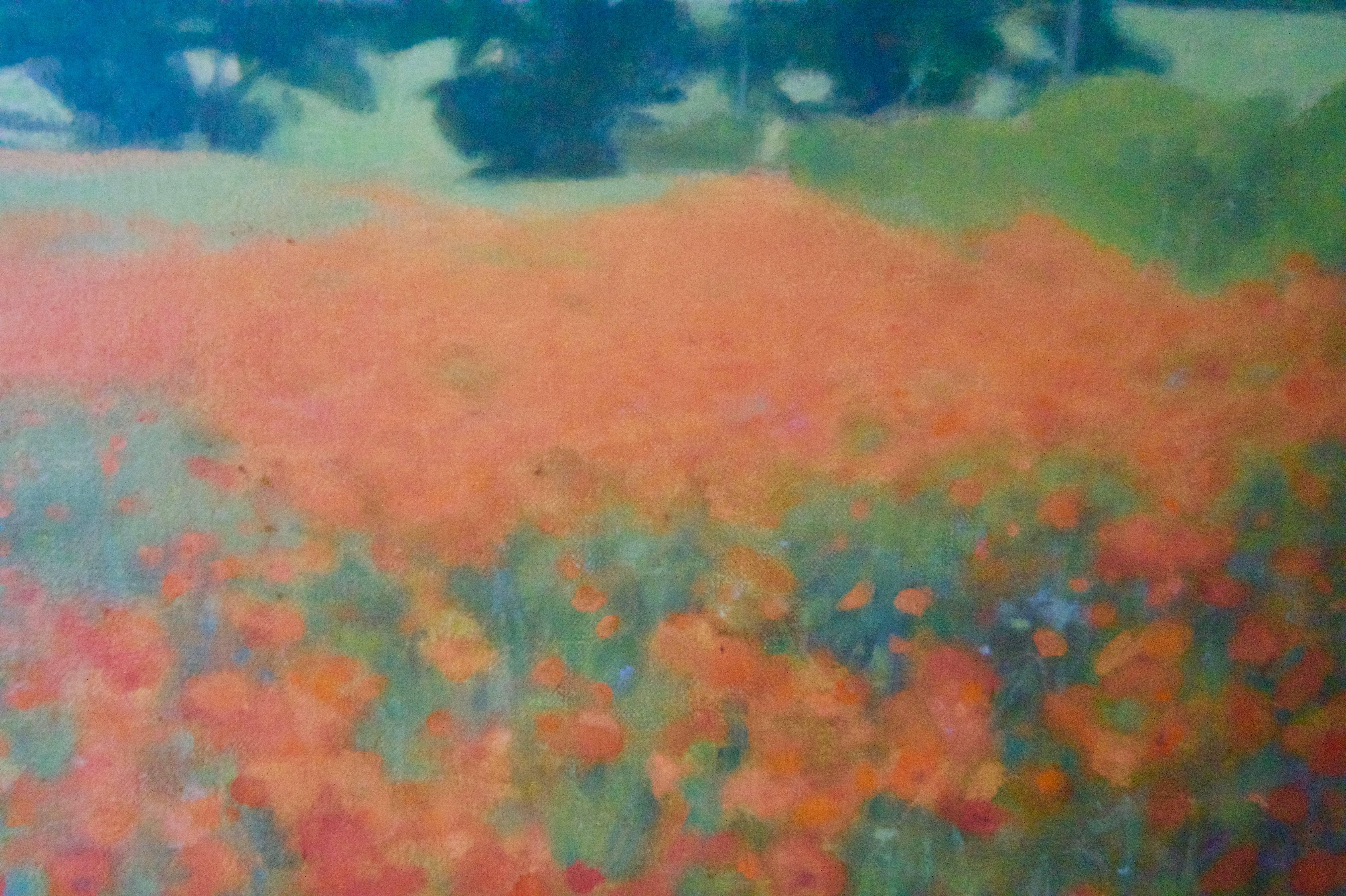 Postimpressionistische Landschaft - CIRCA Mitte des 20. Jahrhunderts Öl von M Noyes im Angebot 2