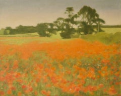 Postimpressionistische Landschaft - CIRCA Mitte des 20. Jahrhunderts Öl von M Noyes